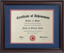 Classic 11x14 Diploma Frame Cherry Wood Colorfor 8.5x11 Certificate Display