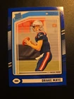 2024 Panini Donruss Rated Rookie Drake Maye #379 Blue Press Proof (RC)