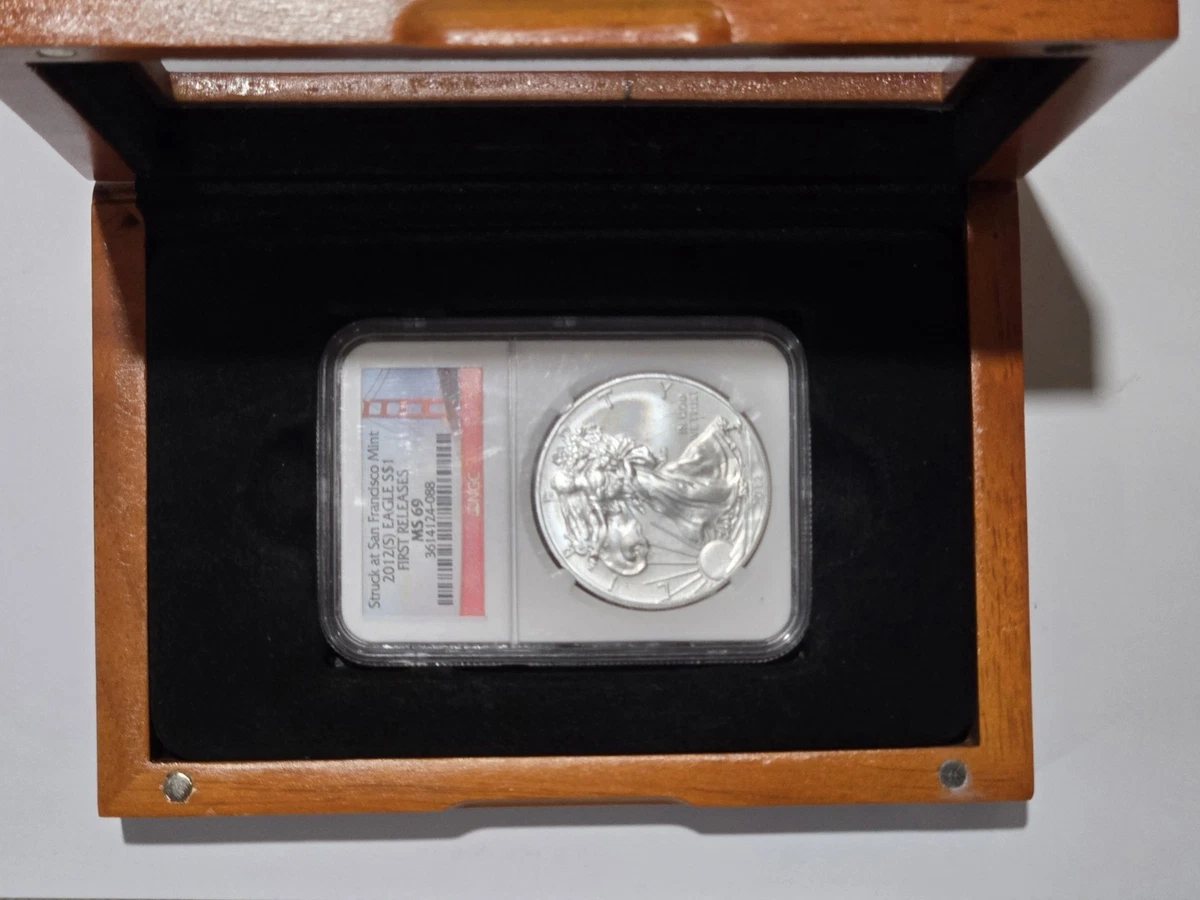 最初の50箱 NGC MS69 2012 W ファーストリリース イーグル銀貨
