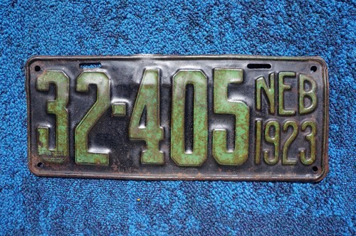 1923 Nebraska License Plate