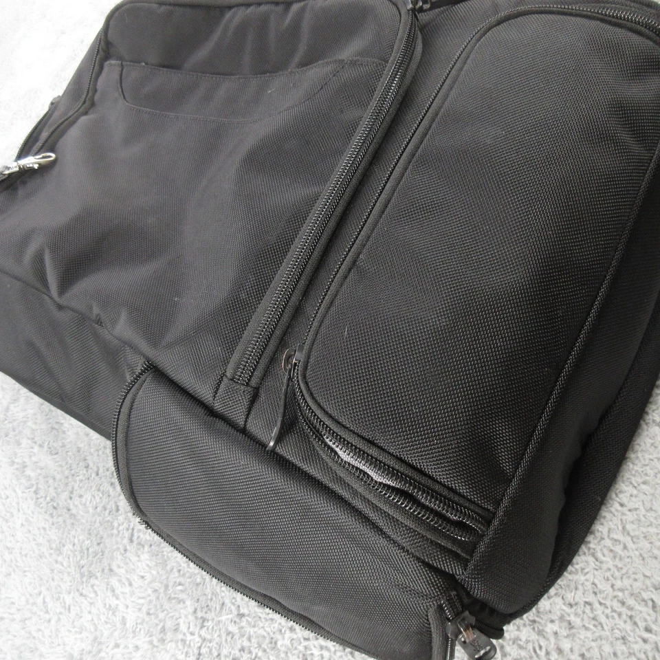 EBags Black Travel Laptop Backpack Orange Lining Multi Pocket Carry On Bag - Image 4 of 4