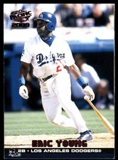 Eric Young 2000 Pacific #227 Dodgers MLB READ FREE SHIPPING AutographDen