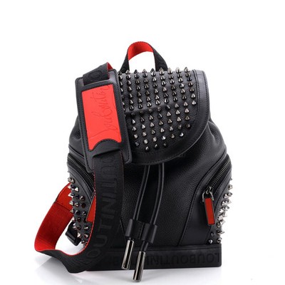 Christian Louboutin Explorafunk Backpack Spiked Leather Small | eBay