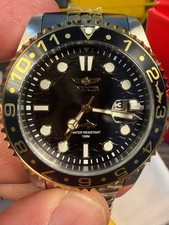 Invicta Pro Diver 43mm Two-Tone Steel Gold Black Dial Quartz Mens Watch 35131