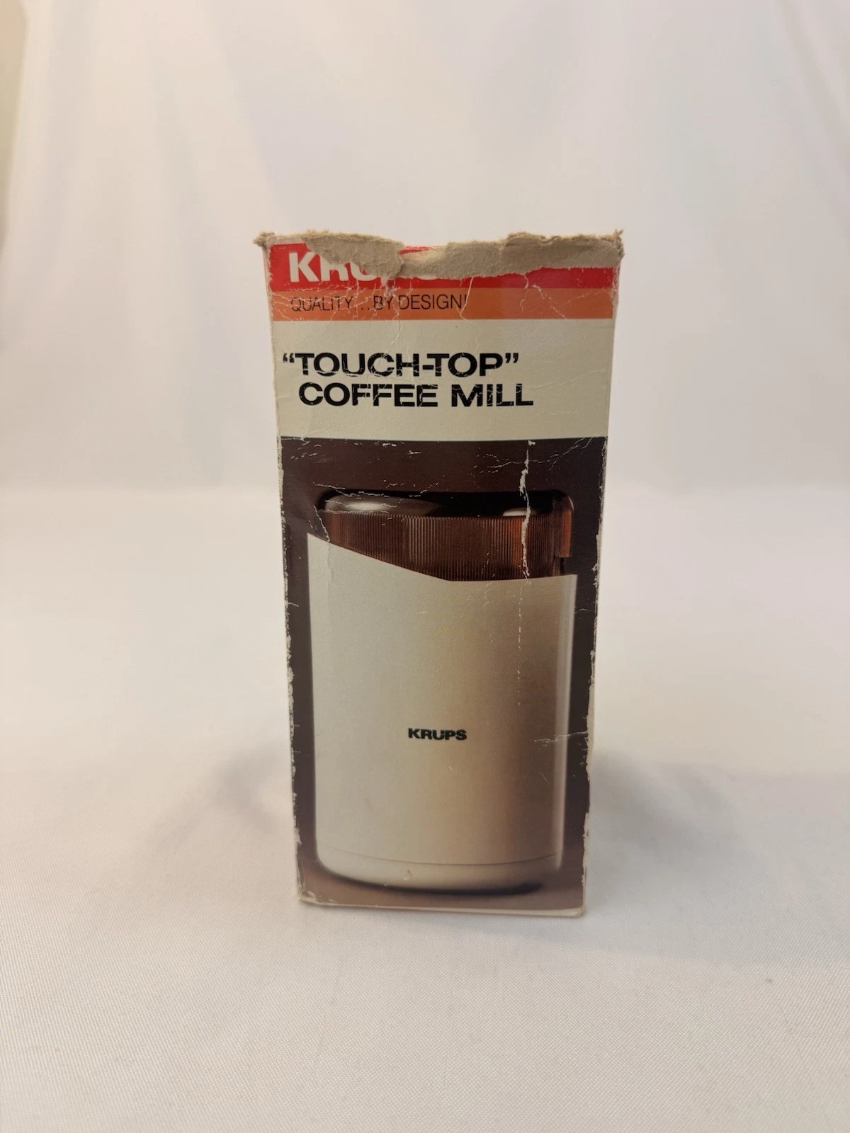KRUPS Touch-Top 208o-70 White Coffee Bean Mill Grinder Spices Fast Ship
