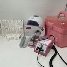 Complete Nail Kit Drill Machine UV Lamp Gel P...