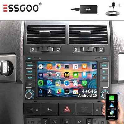 DAB+ 4+64G Autoradio Für VW T5 Multivan Transporter Android 15 Carplay GPS Navi - Bild 1 von 4