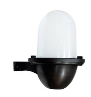 AußEnwandleuchte Messing Glas 22 Cm Hoch IP64 Schwarz E27 Maritim Wand Lampe