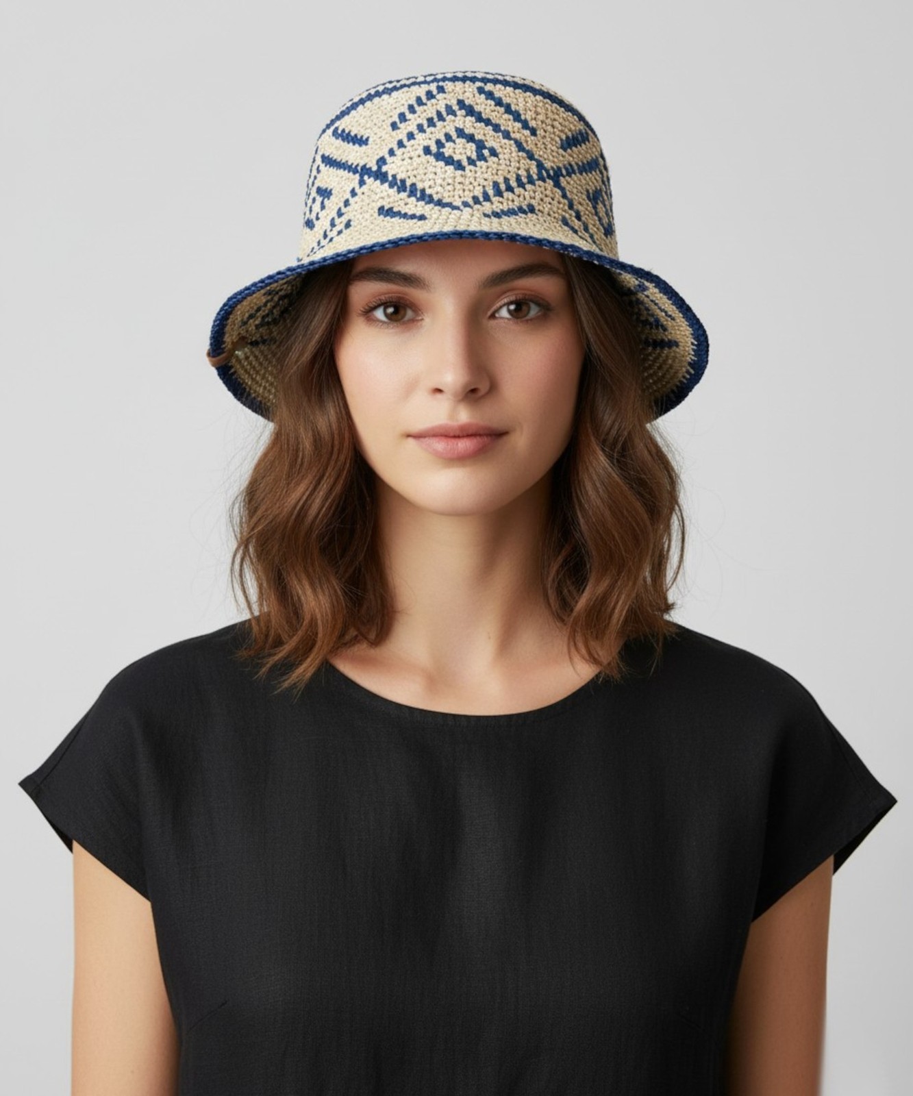 Катарзи Матисс Хаар Глокен в рафии из гекельнского натурального денима blau Denim Р2