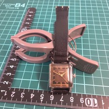 Citizen Chronometer Square Leather Watch Black From Japan