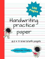 3 line notebook for kids/ Blank Handwriting Practice Paper for Kids / Kindergart