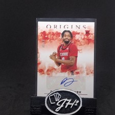 2021 Panini Chronicles Draft Picks D.J. Funderburk Origins Rookie AUTO Red #/99