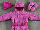 Spyder Girls Snowsuit, Hat And Mittens Set In Pink Size 3 EUC — photo 2