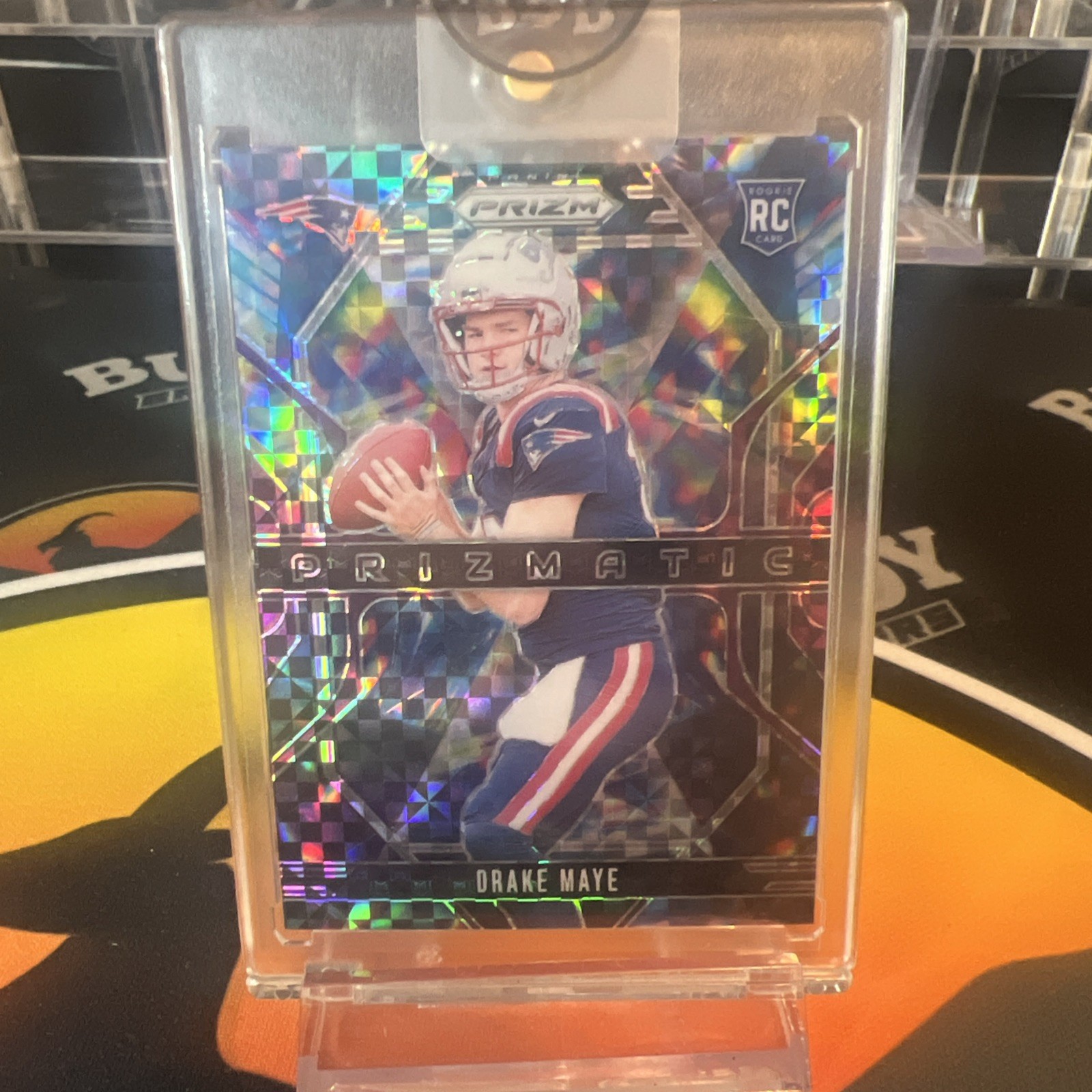 2024 Panini Prizm Drake Maye Purple Power Prizmatic /49 Patriots RC