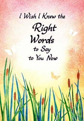 BLUE MOUNTAIN ARTS ''I WISH I KNEW THE RIGHT WORDS...'' I'M HERE FOR YOU CARD