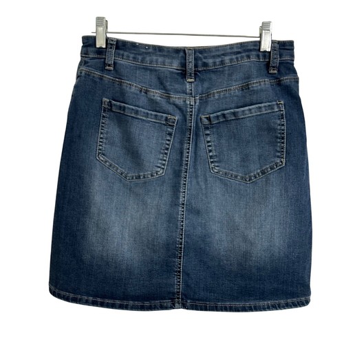 Gonna jeans Westport 62 donna blu denim lunghezza ginocchio taglia 6 classica estiva - Foto 2 di 8