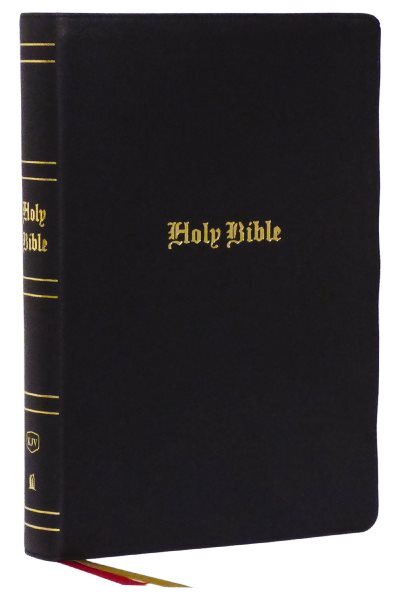 Holy Bible : King James Version, Black, Genuine Leather, Red Letter, Comfort ...