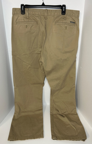 Eddie Bauer Legend Wash Men's Brown Khaki Cotton Work Chino Pants Size 36x32 - Picture 7 of 9