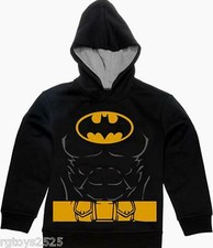 Batman Pullover Hoodie Size 4-5 XS 6-7 S 8 M 10-12 L 18 XXL New Child Sweatshirt