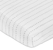 Petit Classics New in package crib sheet baby grey guidelines pc-0026