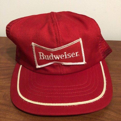 Budweiser Trucker Hat Snapback Cap Mesh 