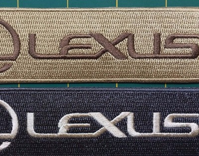 lexus patch Lexus patch sew or iron on 5.5'' x 1.5''  2 pcs. 2 patches Lexus patch