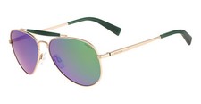 NAUTICA N5114 067 ANTIQUE GOLD GREEN POLARIZED Pilot Unisex SUNGLASSES 58mm
