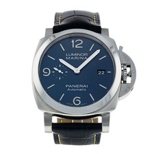 Nuovo Orologio Panerai Luminor Marina Blu 44mm Acciaio Automatico PAM01313 PAM 1313