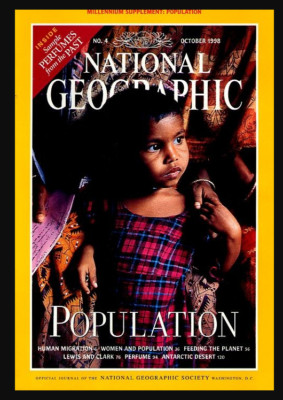 National Geographic October 1998 Population Map Perfume Lewis & Clark Antarctic