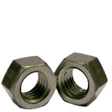 1"-8 Hex Nuts, Coarse, Low Carbon Steel, Zinc-Plated, 2 Pack