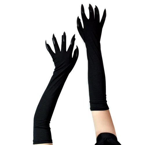 New Cosplay Party Costume Long Fingernail Clown Claws Halloween Props Paw Gloves - Picture 9 of 17
