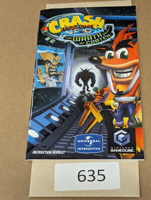 Crash Bandicoot The Wrath of Cortex- Gamecube - Manual Only **NO GAME!