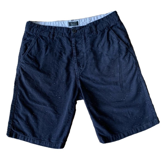 DIVIDED H&M Men’s Navy Blue With White Specks Button Fly Chino Shorts