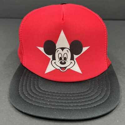 Vintage Mickey Mouse SnapBack Hat Cap Trucker Foam Mesh