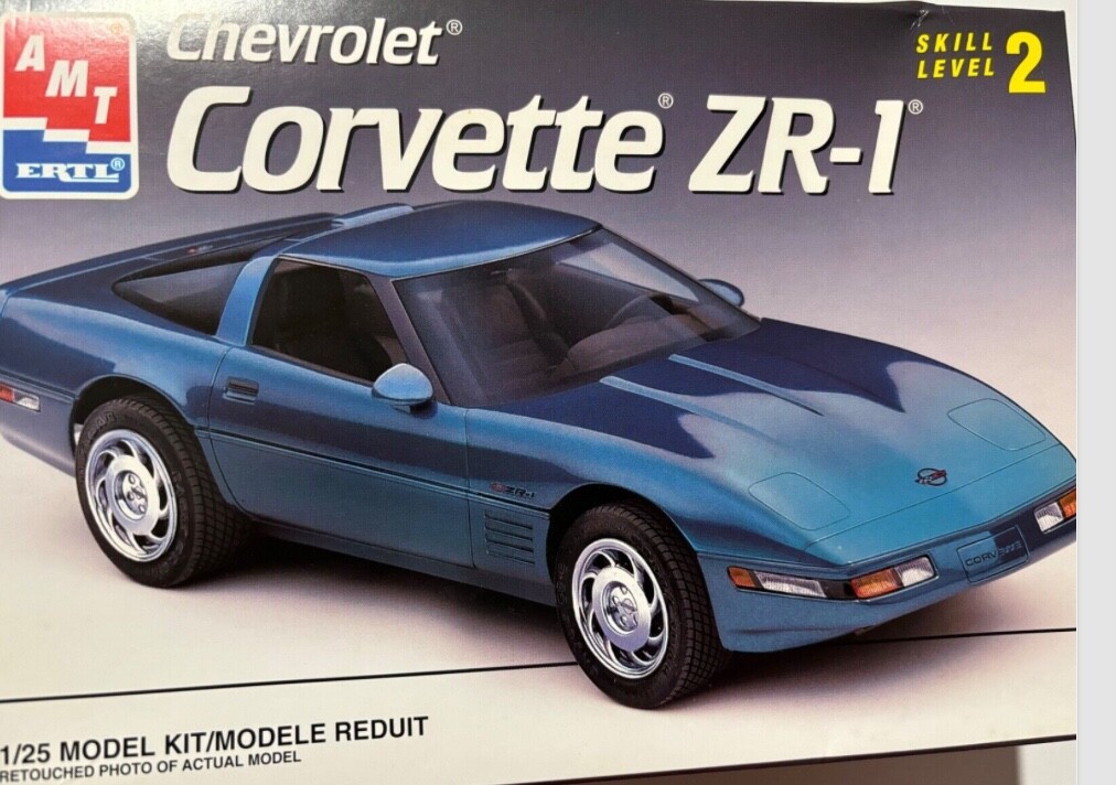 Model Car Parts - AMT 1993 Chevy Corvette ZR-1 Interior Parts ONLY
