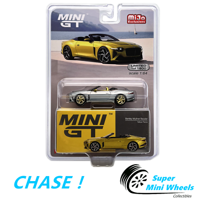 CHASE ! Mini GT 1:64 Bentley Mulliner Bacalar Yellow Flame #406 | eBay