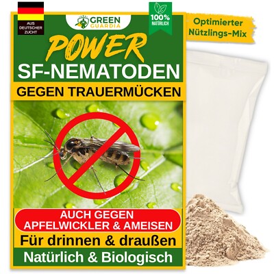 SF-Nematoden gegen Trauermücken,Bio Bekämpfung von Trauermücken,  2  bis 25 Mio.