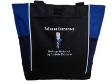 Irish Girl Ghillie Step Dance Dancer Ghillie Shoe TOTE BAG Personalized Zippered