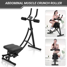 Ab Machine Coaster Abdominal Crunch Trainer fit Home Gym Core Workout Equipment