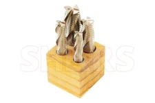 Shars 1/4"-1/2" M2AL 4 Flute Roughing Square End Mill 4 PCS Set New P}