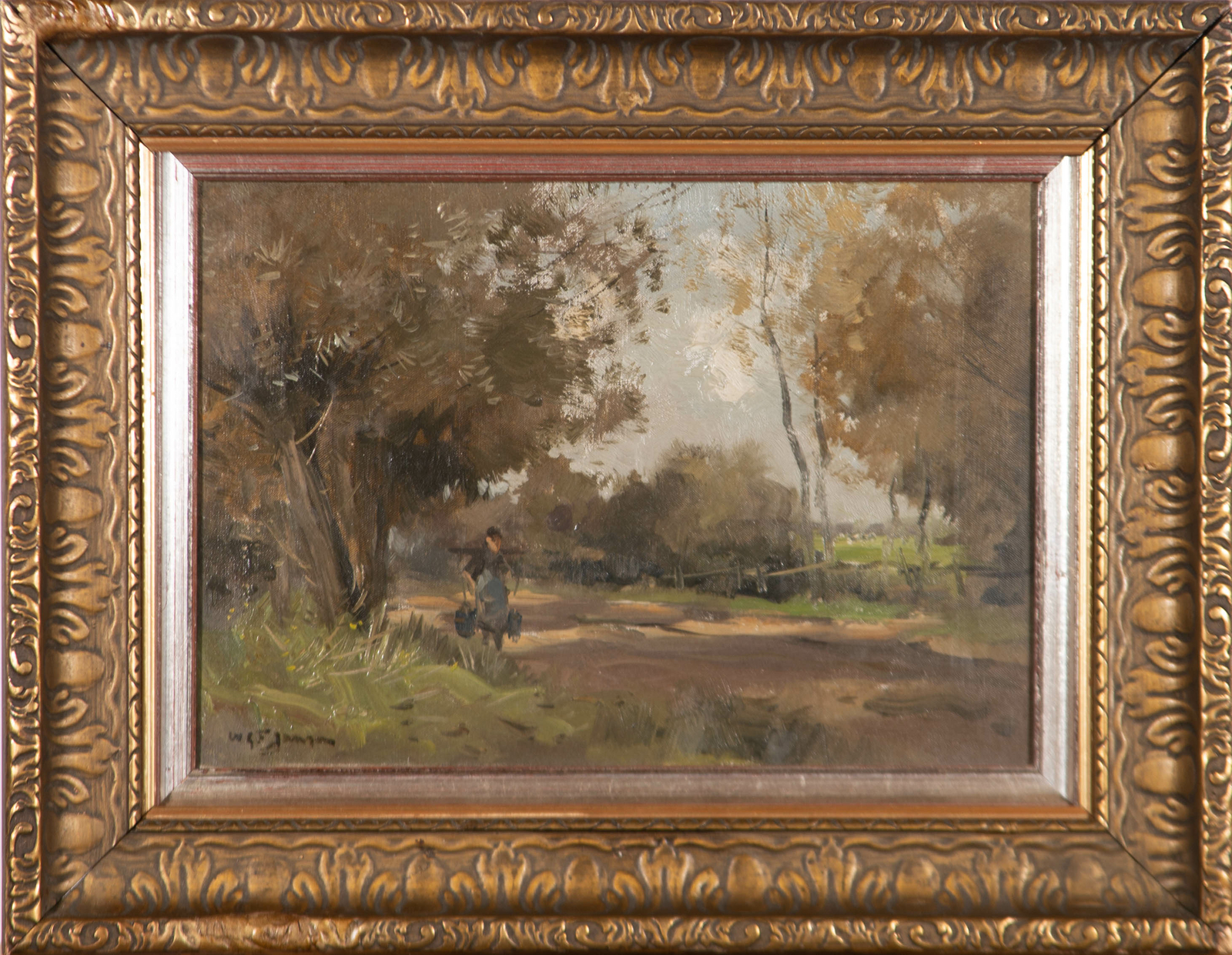 Willem G. F. Jansen (18711949) Early 20th Century Oil, Early Morning