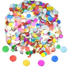 50g/1.76oz Metallic Glitter Foil Confetti 15mm Color Round Confetti Glitter T...