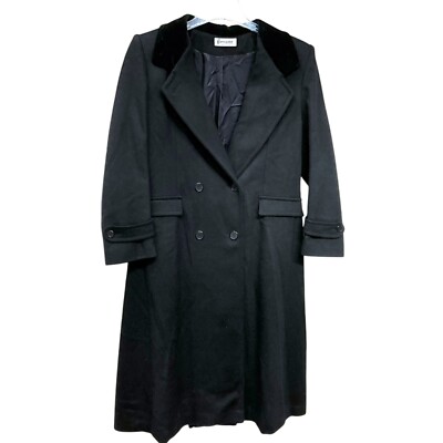 Forecaster of Boston Trench Coat Long Dress Jacket Womens 13/14 100% Wool  USA