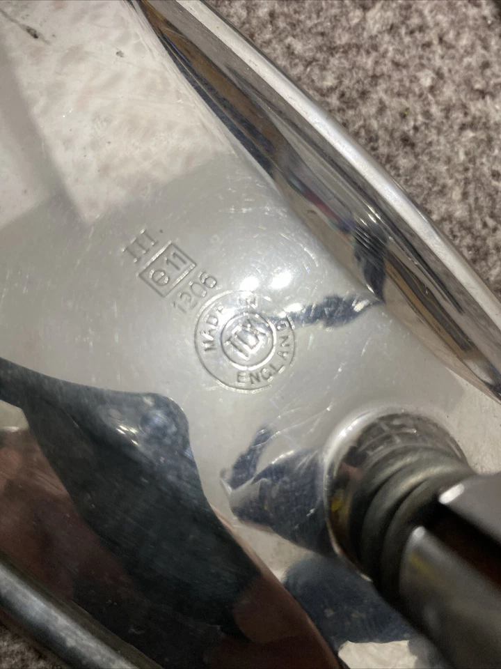 Par clásico TEX E11 1206 MK3 cuello de cisne guardabarros espejo lateral MG Triumph Jaguar Foto 3 de 4