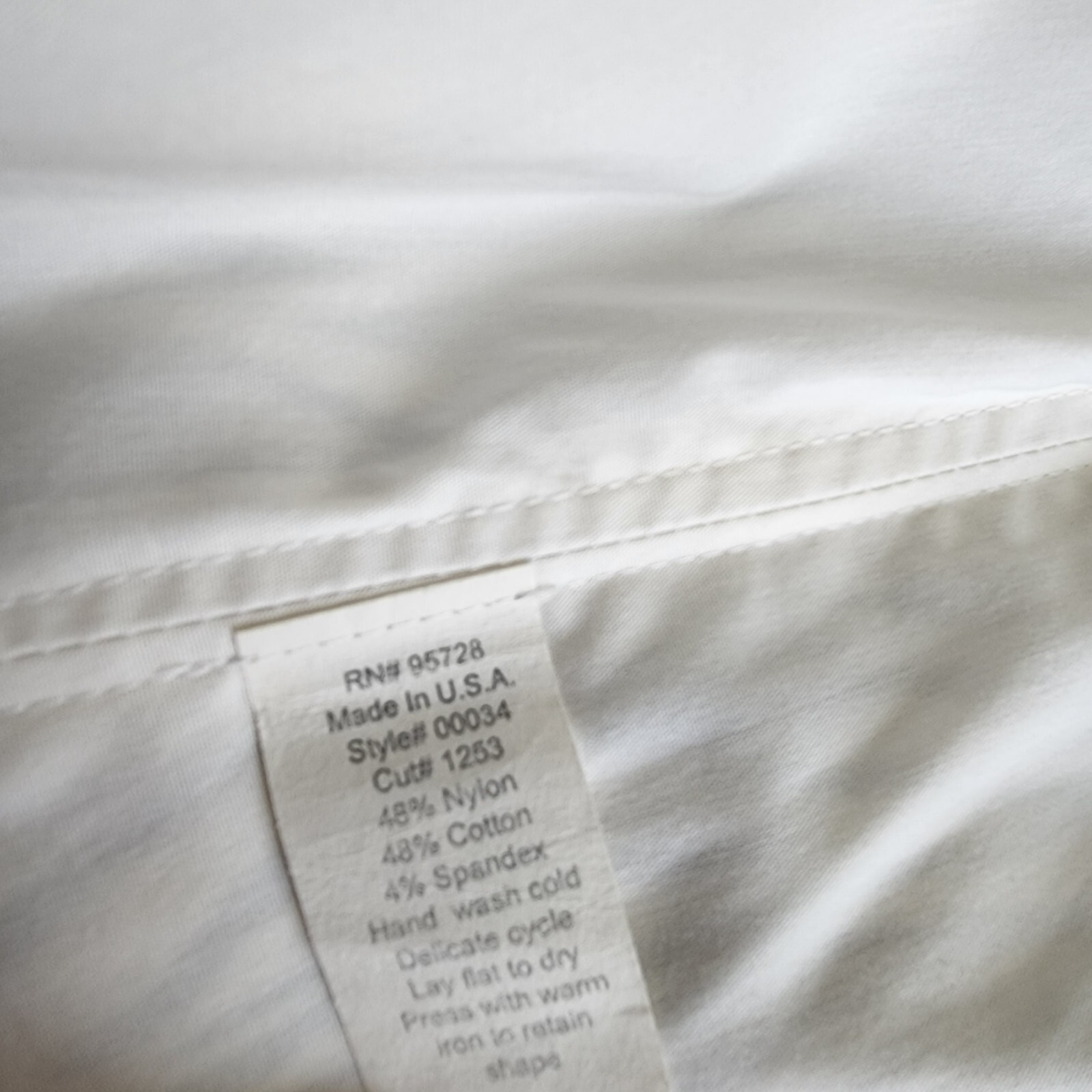 WHBM Size Large Strapless Zebra Print Top White H… - image 6