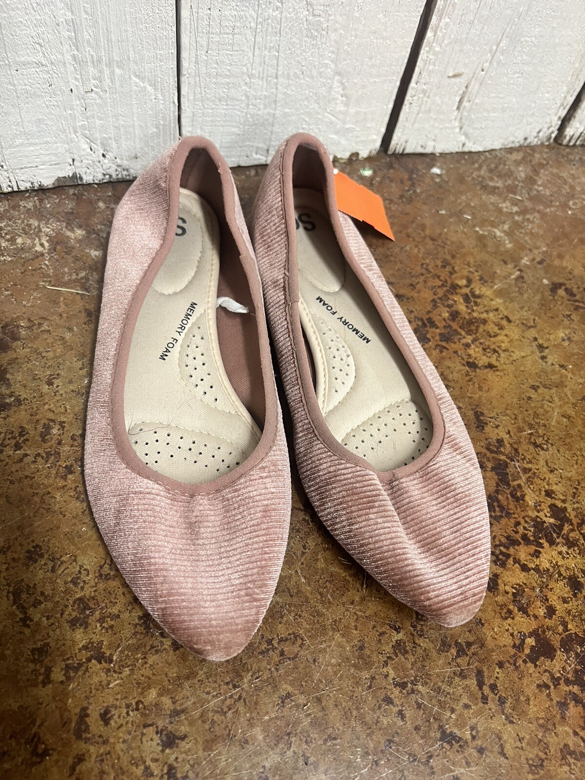 SO Authentic American Heritage Dusty Rose Velvet Ballet Slippers Size 7
