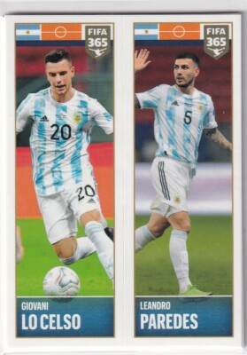 Panini FIFA 365 2022 Sticker No. 346 Giovani lo Celso / Leandro Paredes