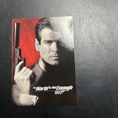 Cnt James Bond World Is Not Enough 1999 #1 Pierce Brosnan Title Header Logo