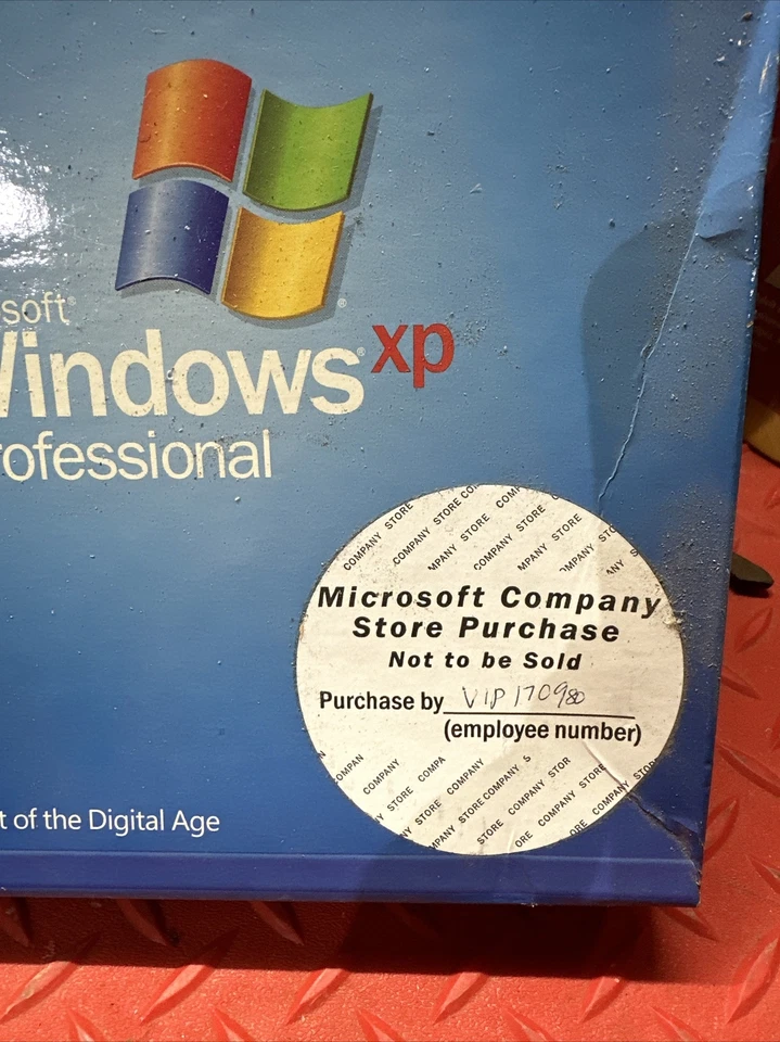 Microsoft Windows XP Professional w/ SP2 Sealed Retail Box Rare Company Purchase - Image 2 of 4