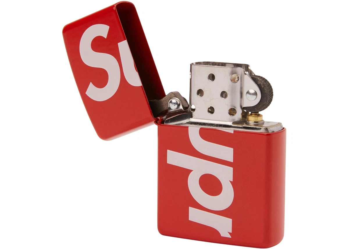 Supreme Logo Zippo Lighter Red